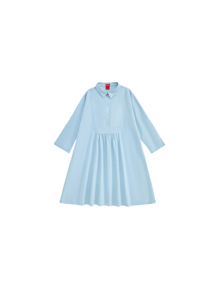 Bib Dress - Pale Blue