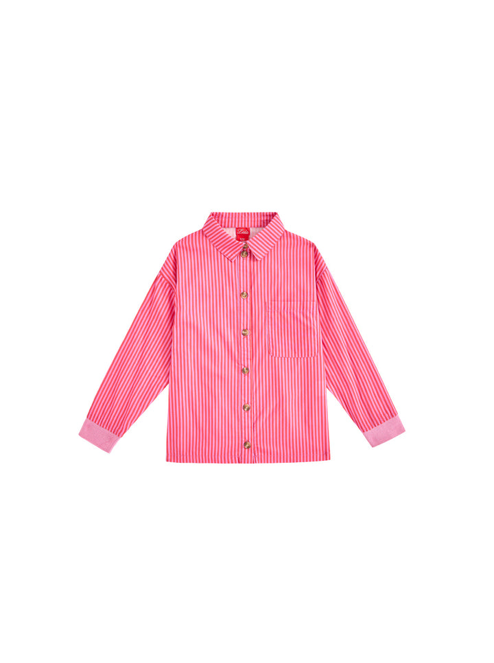 Striped Shirt - Pink/Orange Stripe