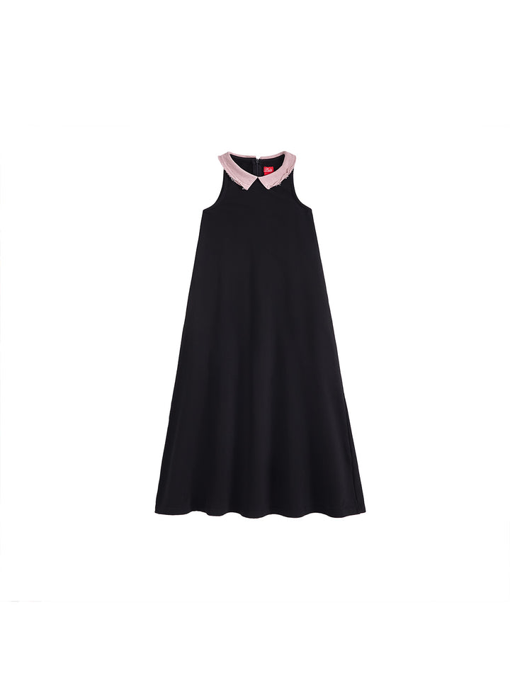 Contrast Collar Robe