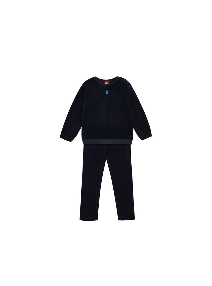 Boy Cotton Velour Emblem Set