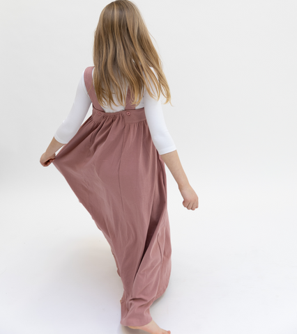Jumper Crochet Chest Robe - Dk. Mauve