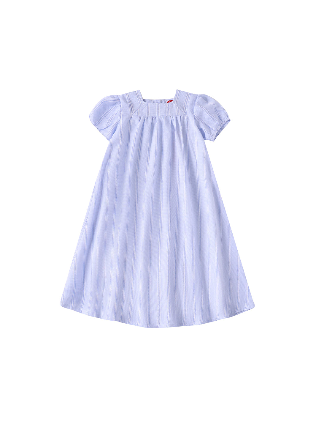 Lace Insert Dress -  Lt. Blue