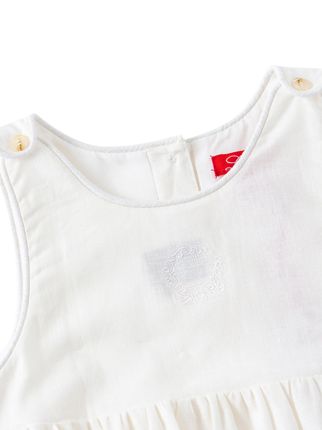 Piping Jumper -  White
