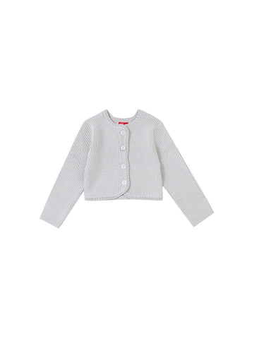Baby Blazer Crop Length Sweater - Lt. Mint Green Mix