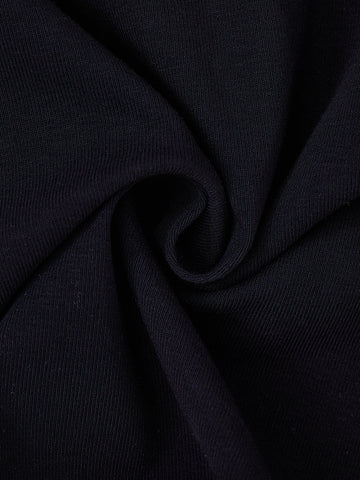 Lace Collar T-shirt - Black