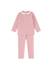 Baby Lace Collar Set - Dk. Mauve