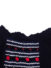 Embroidery shirring robe