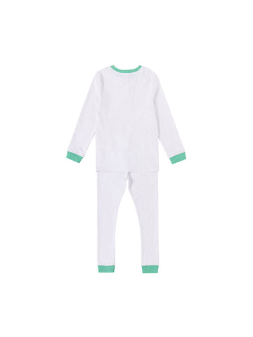 All Over Mini Star Set - White Combo Green
