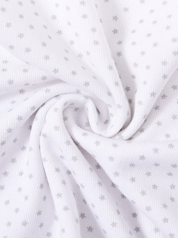 All Over Mini Star Set - White Combo Green