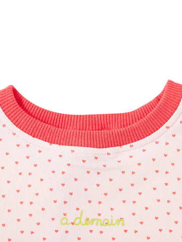 All Over Mini Heart Set - Lt. Pink
