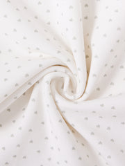 All Over Mini Heart Nightgown - Winter white