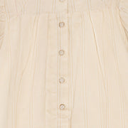 Lace Insert Dress - Beige