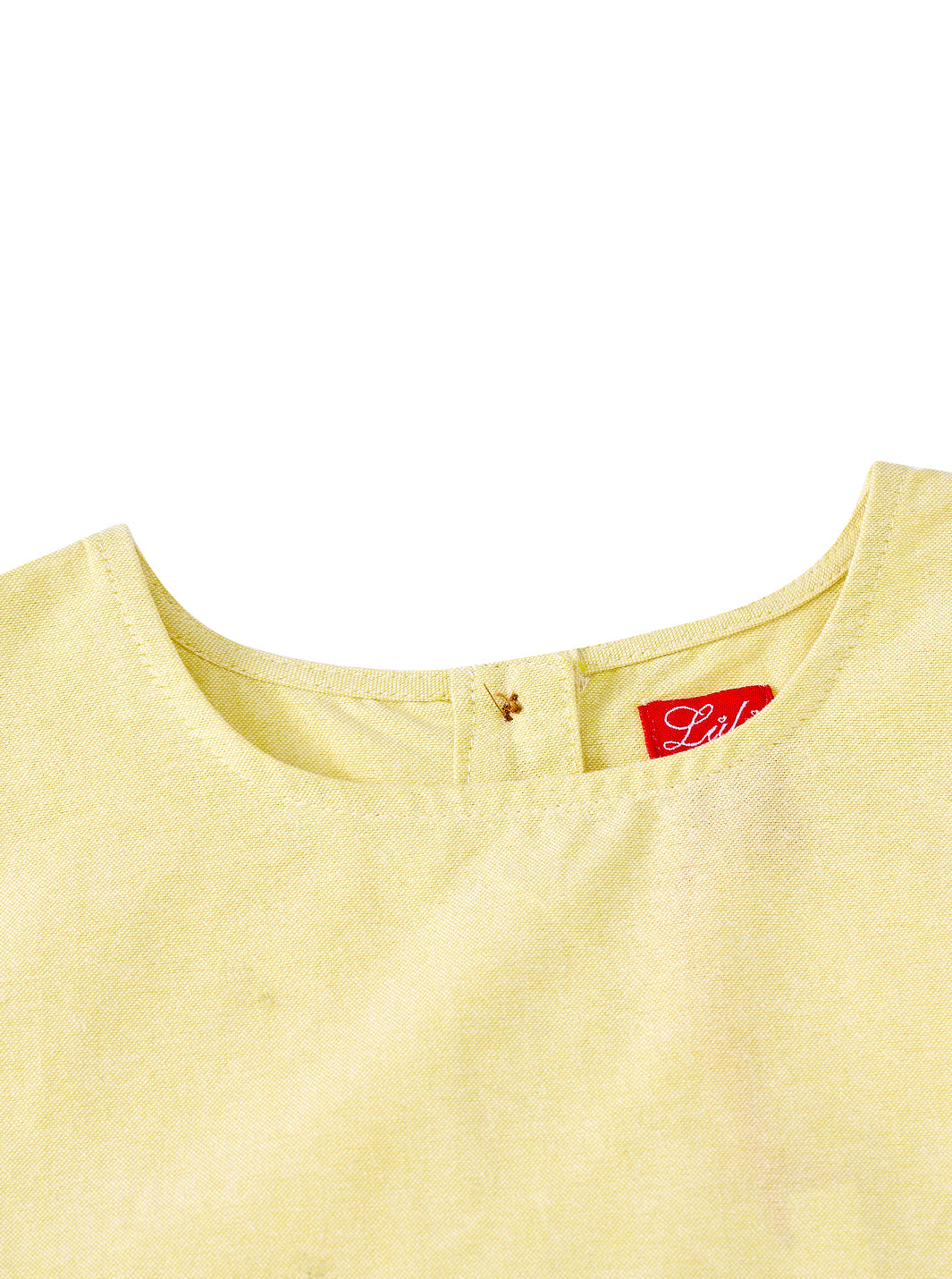 Rickrack Crop Vest - Yellow