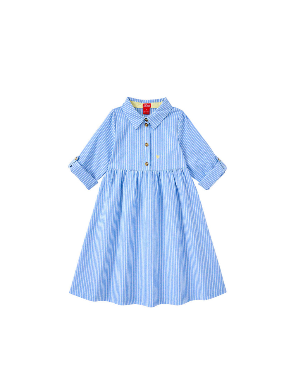 Striped Shirt Style Dress