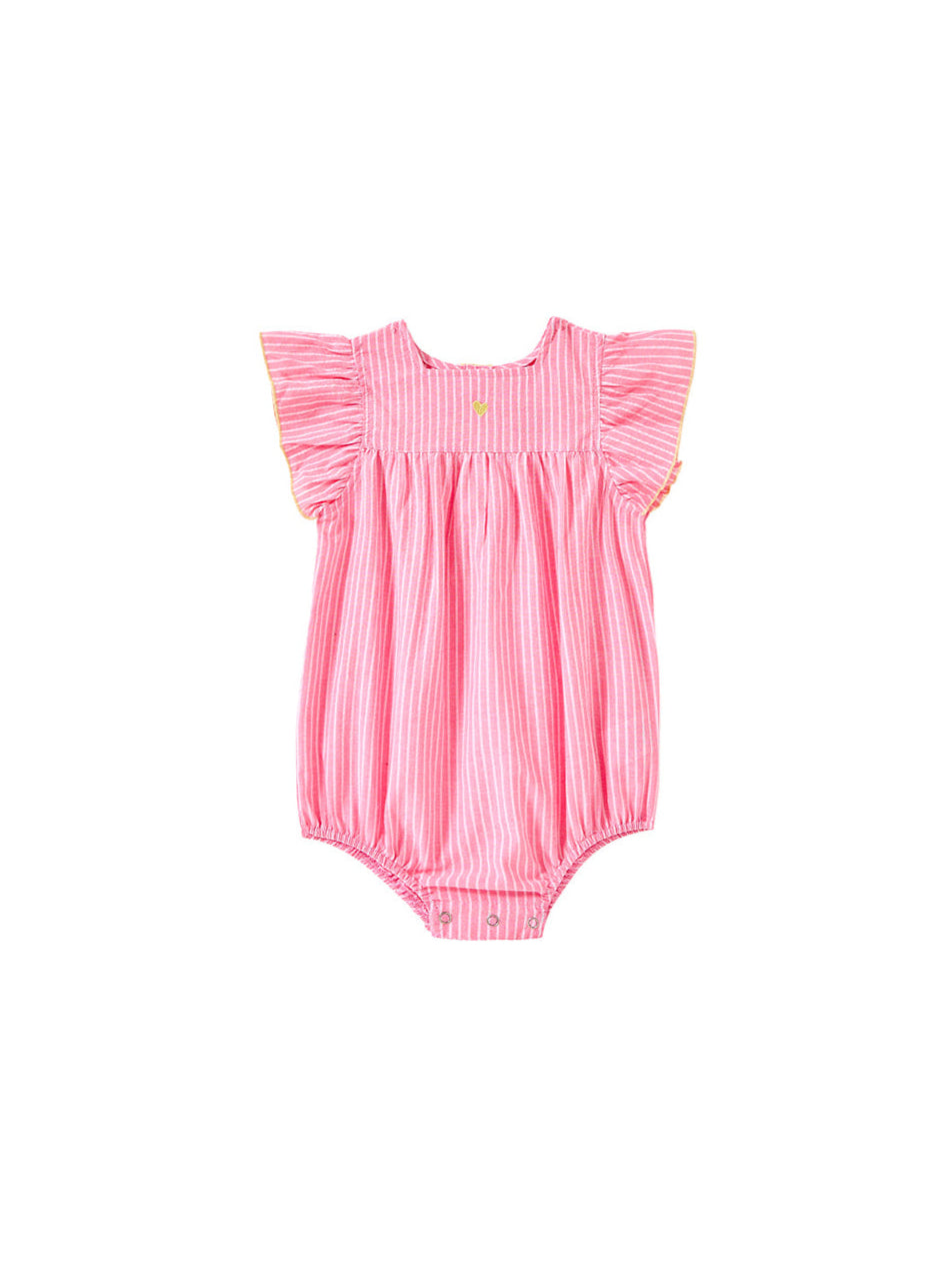 Striped Ruffle Romper