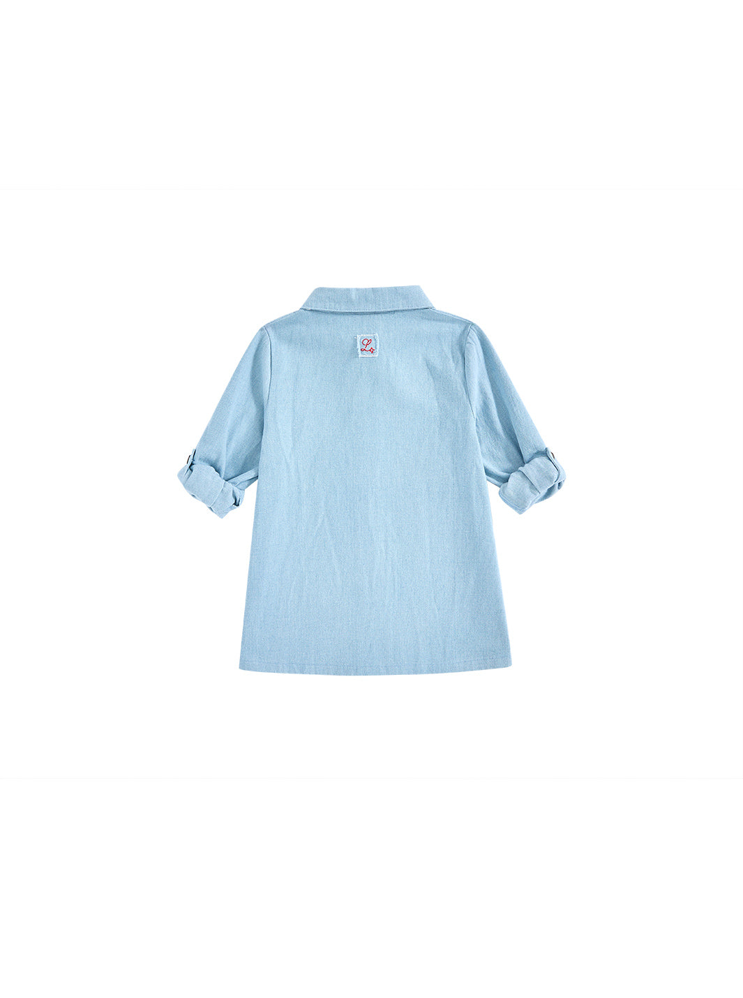 Denim Trim Shirt - Pale Blue Denim