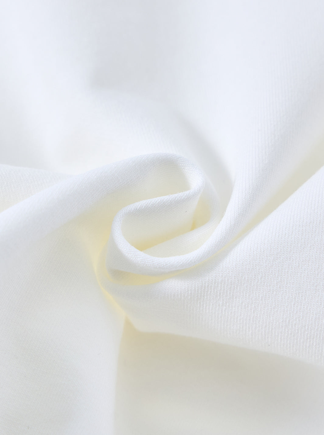 Detachable Denim Collar Top - White/Pale Denim Blue