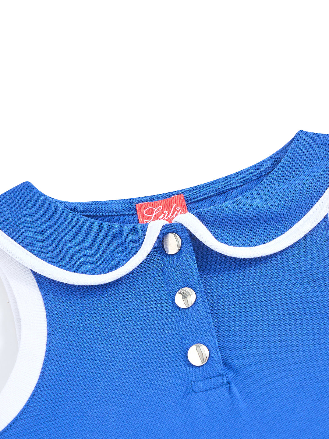 Classic Low Waisted Pleated Jumper - Deep Royal blue