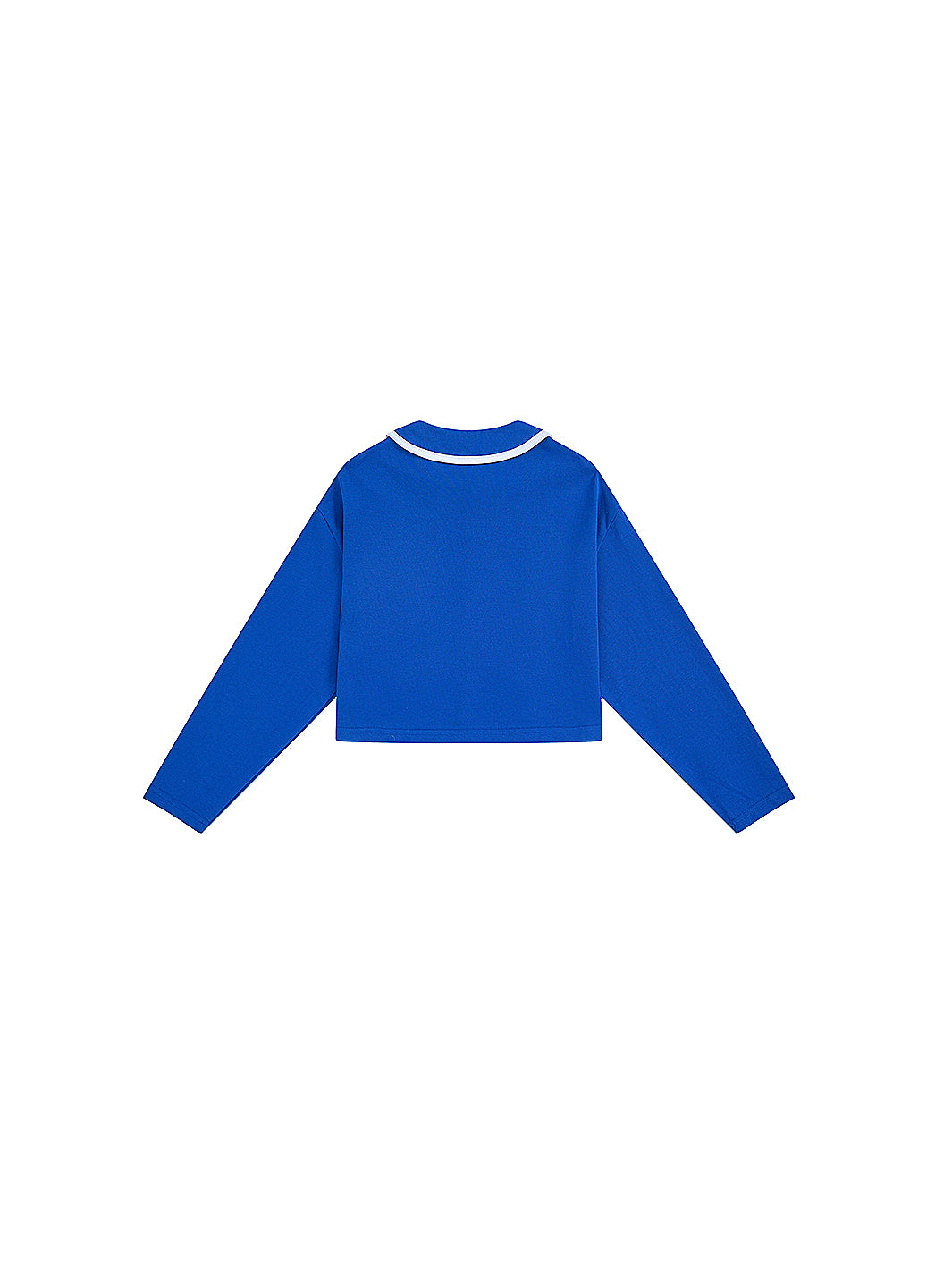 Classic Crop Length Shirt - Deep Royal blue