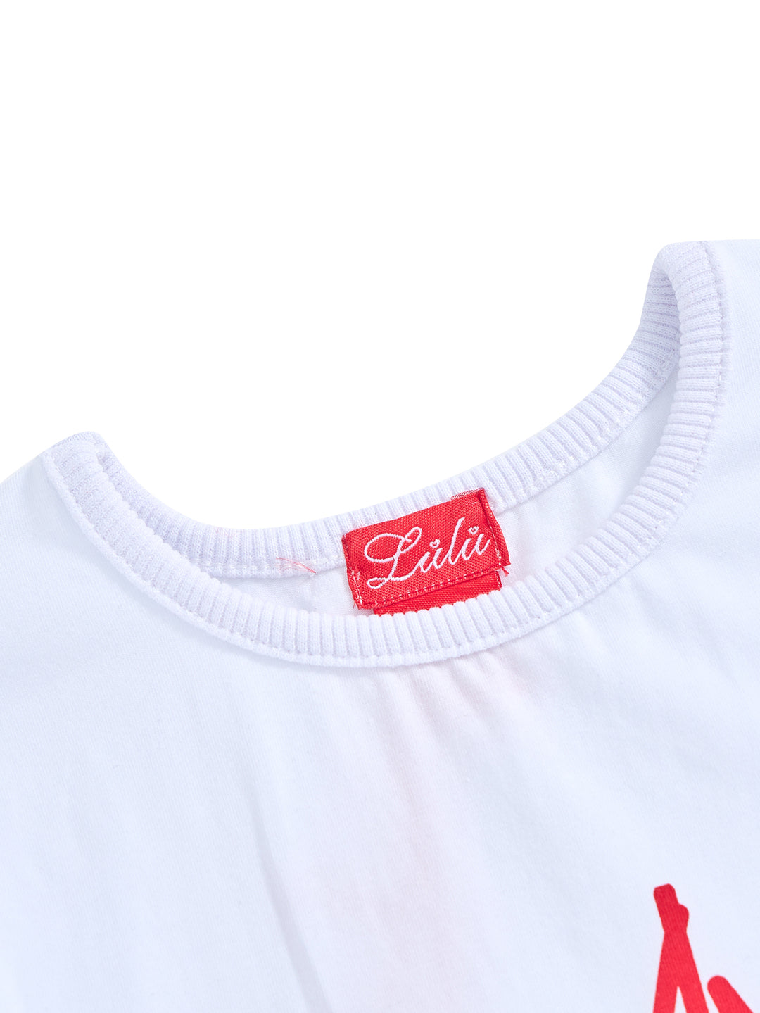 Classic Front Print T-shirt - White/Red