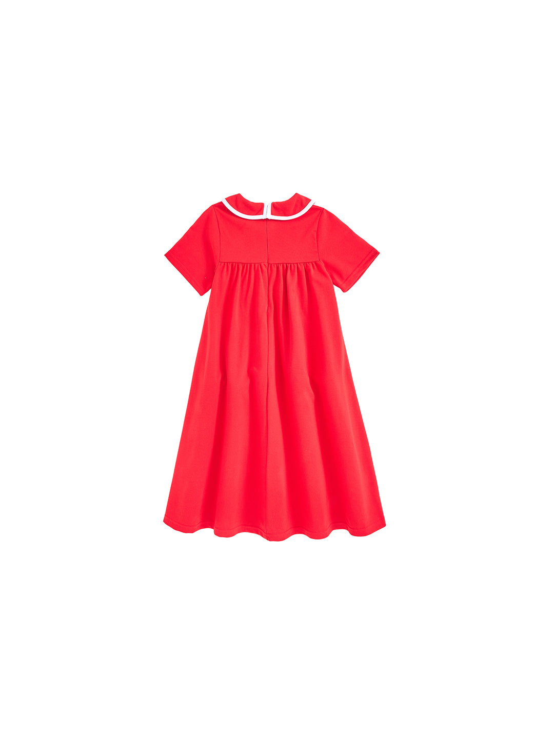 Collar Binding Dress - Red