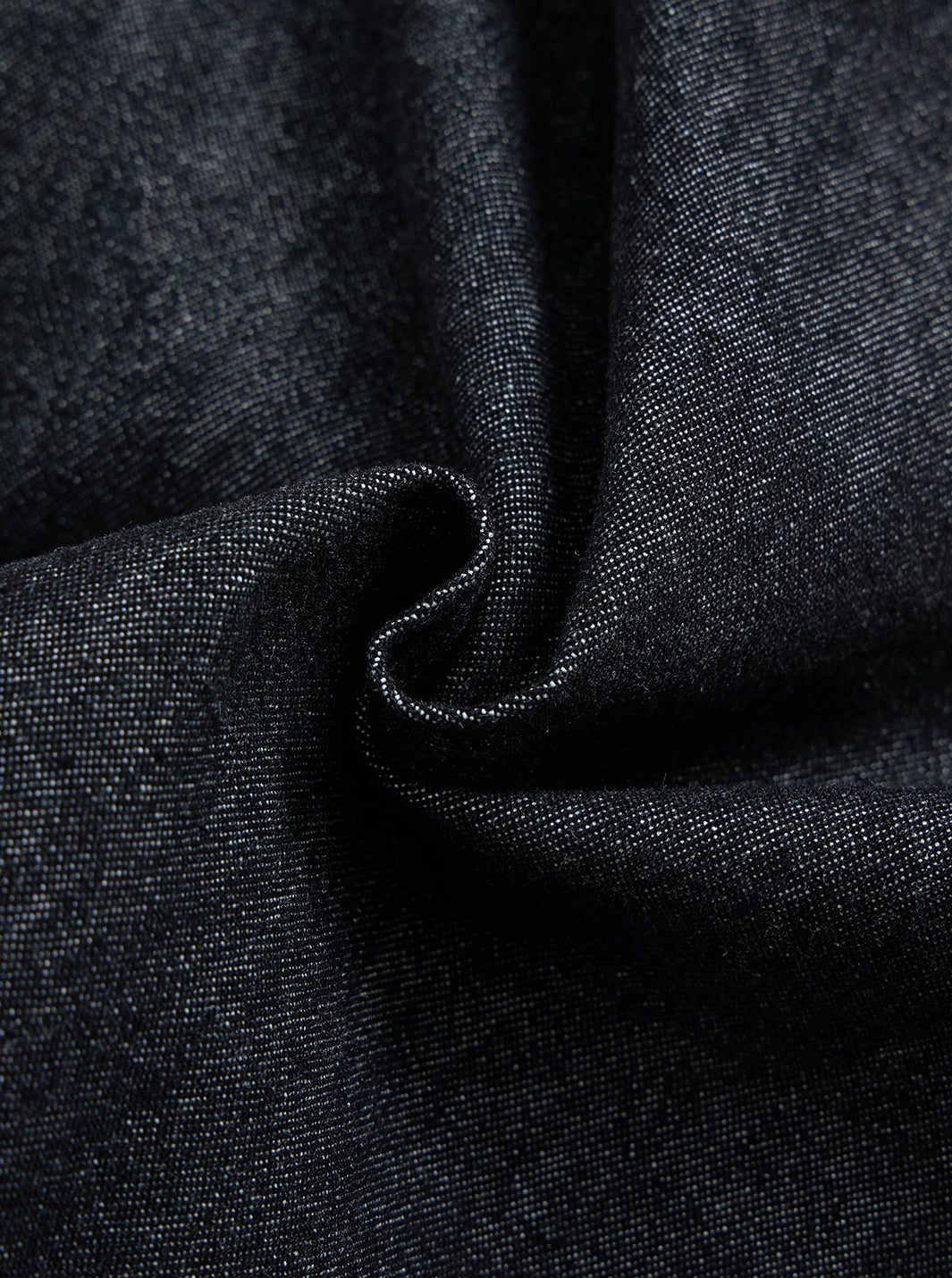 Denim Patch A-line Skirt - Black Denim