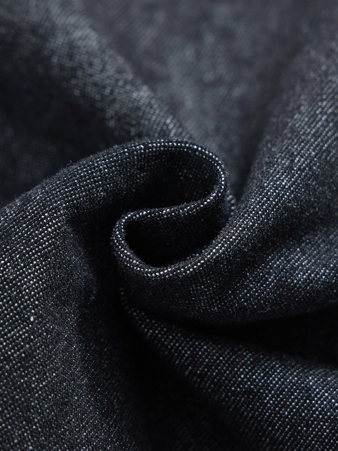 Denim Patch Yoke Skirt - Black Denim