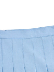 Pleated Skirt - Lt. Blue