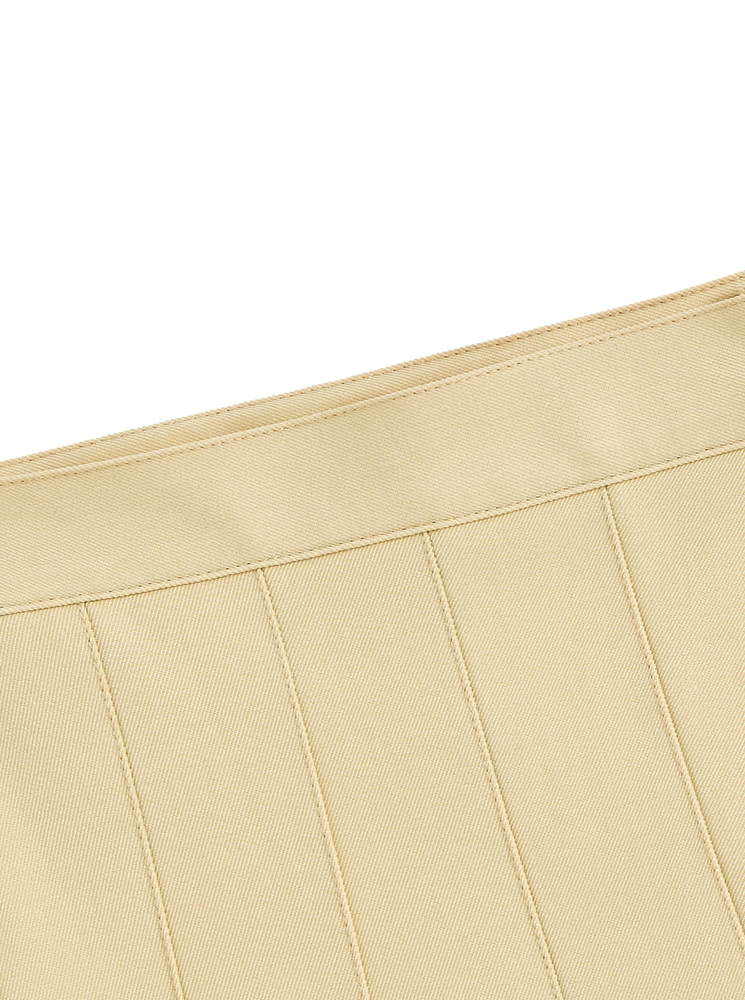 Pleated Skirt - Pale Yellow