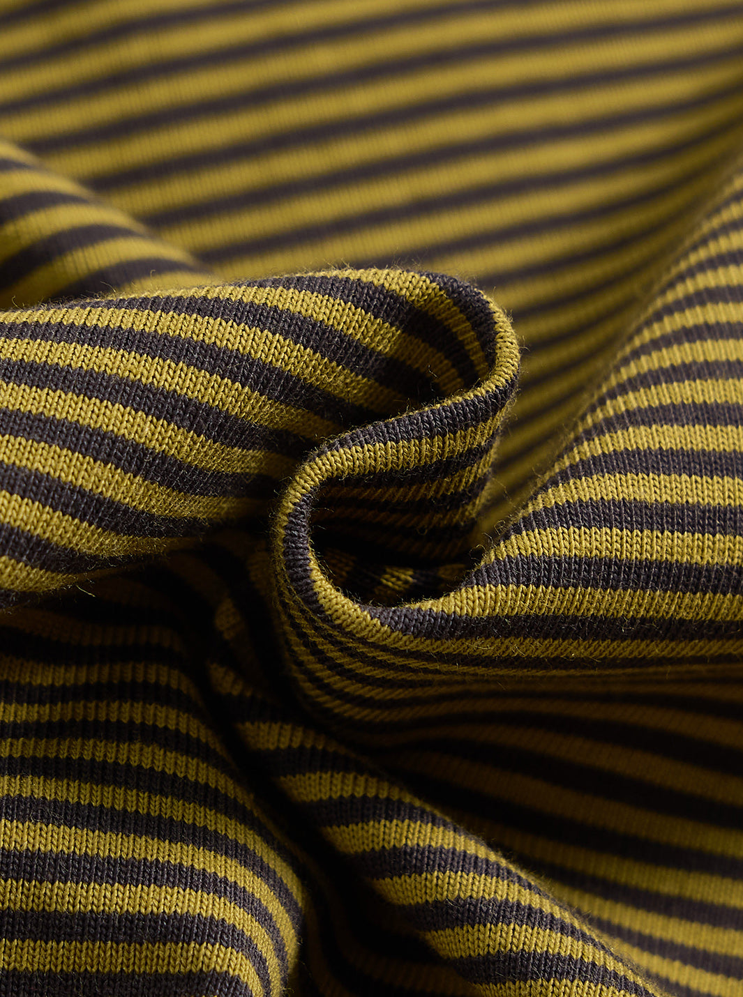 Stripe Mock Neck T-shirt - Green