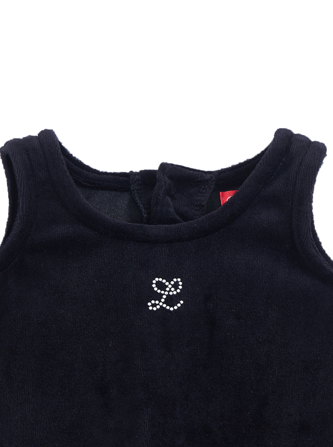 Baby Velour Studded Overall