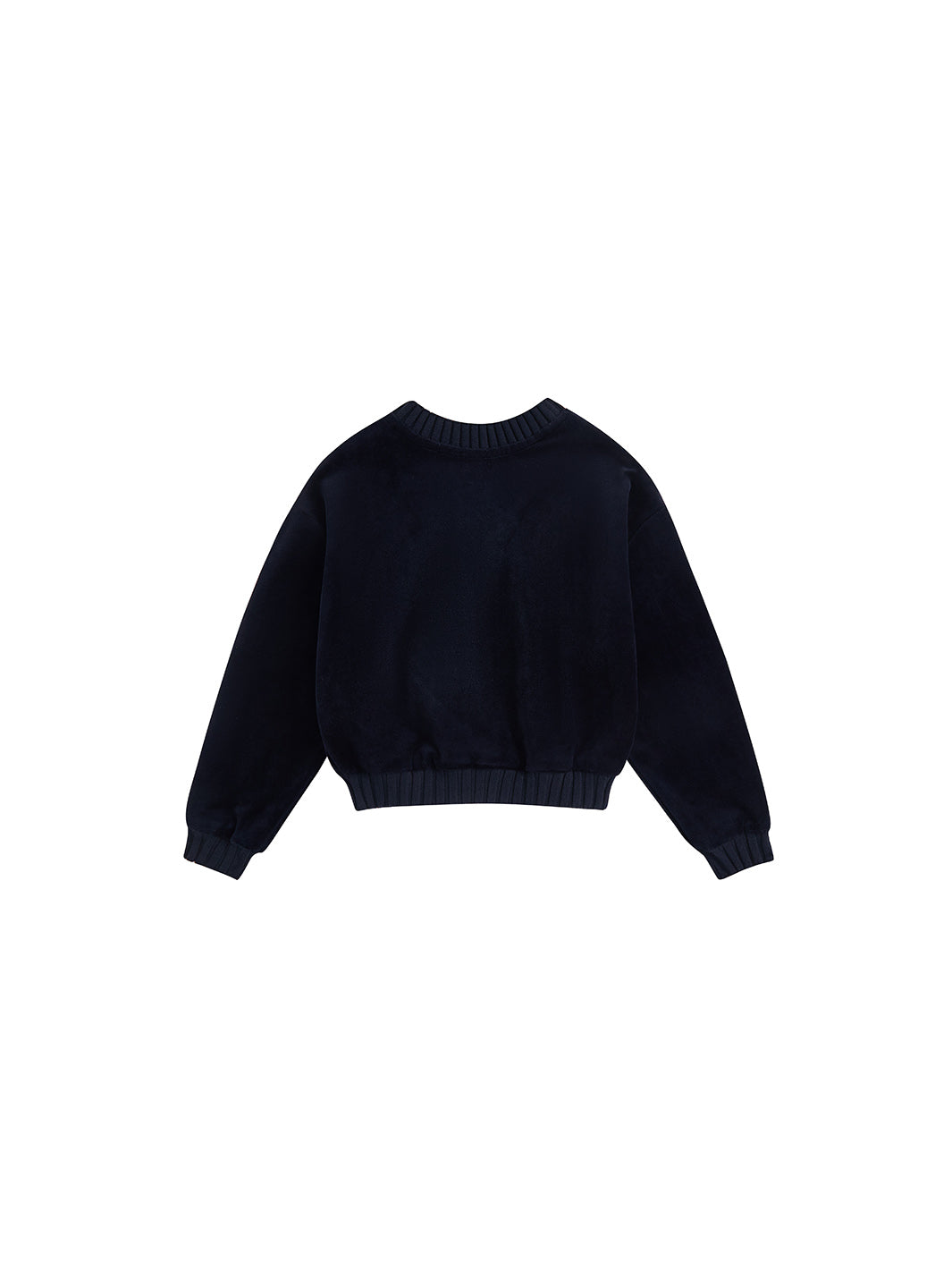 Cardigan Velour Crop Top