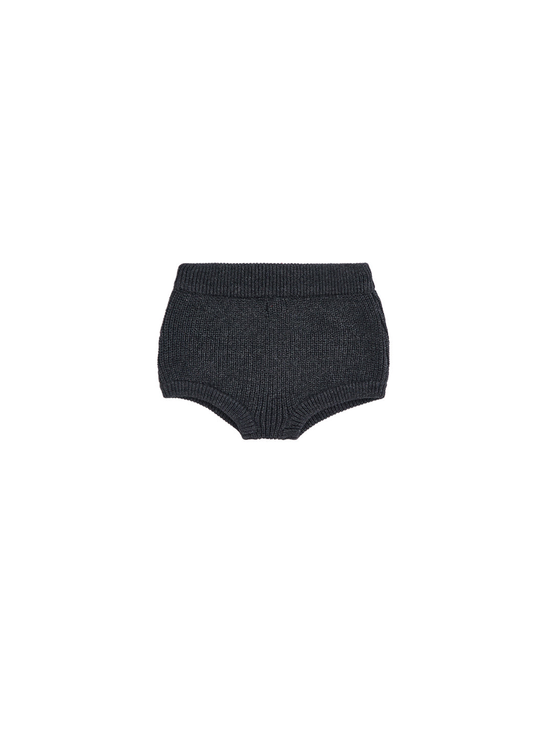 Baby Knit Rib Panty - Charcoal Mélange
