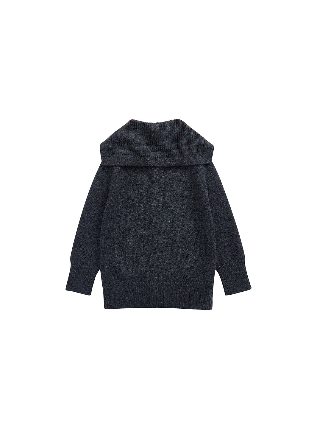 Big Sailor Collar Sweater - Charcoal Mélange