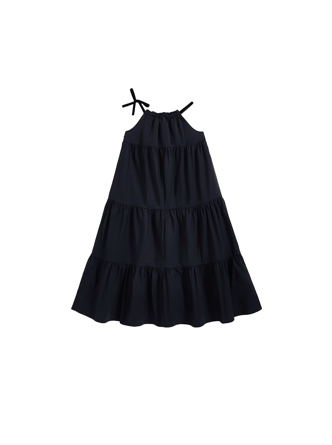 Taffeta Trim Midi-Length Jumper