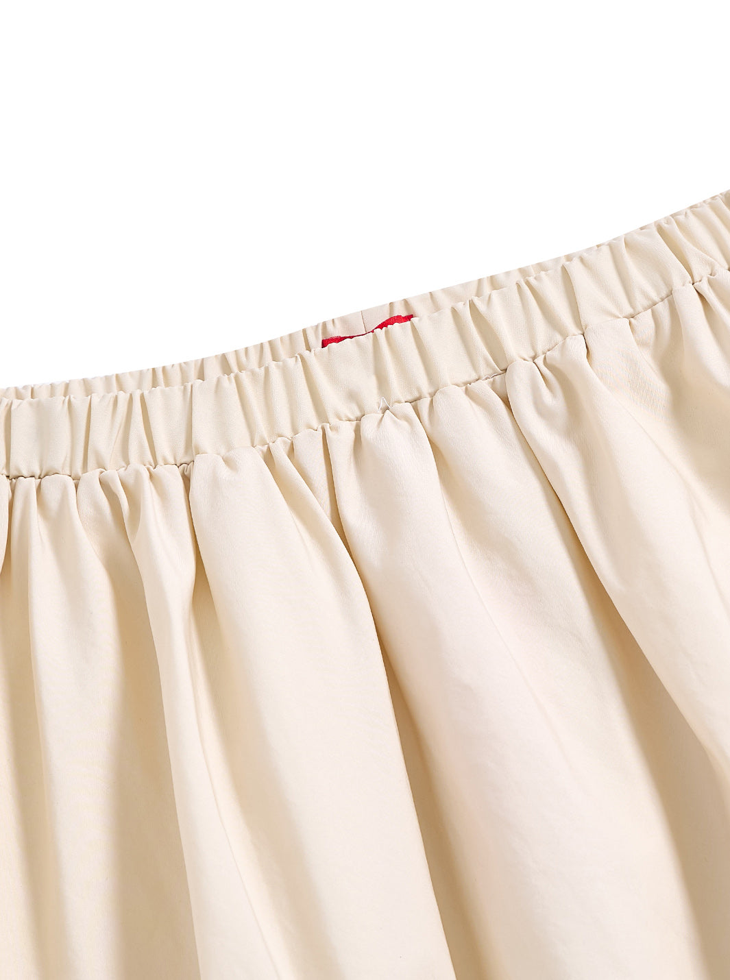 Taffeta Tea-length Skirt - Cream