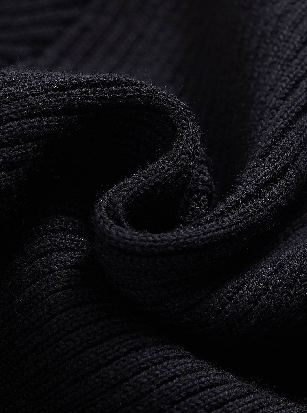 Taffeta Bubble Knit Turtleneck Dress