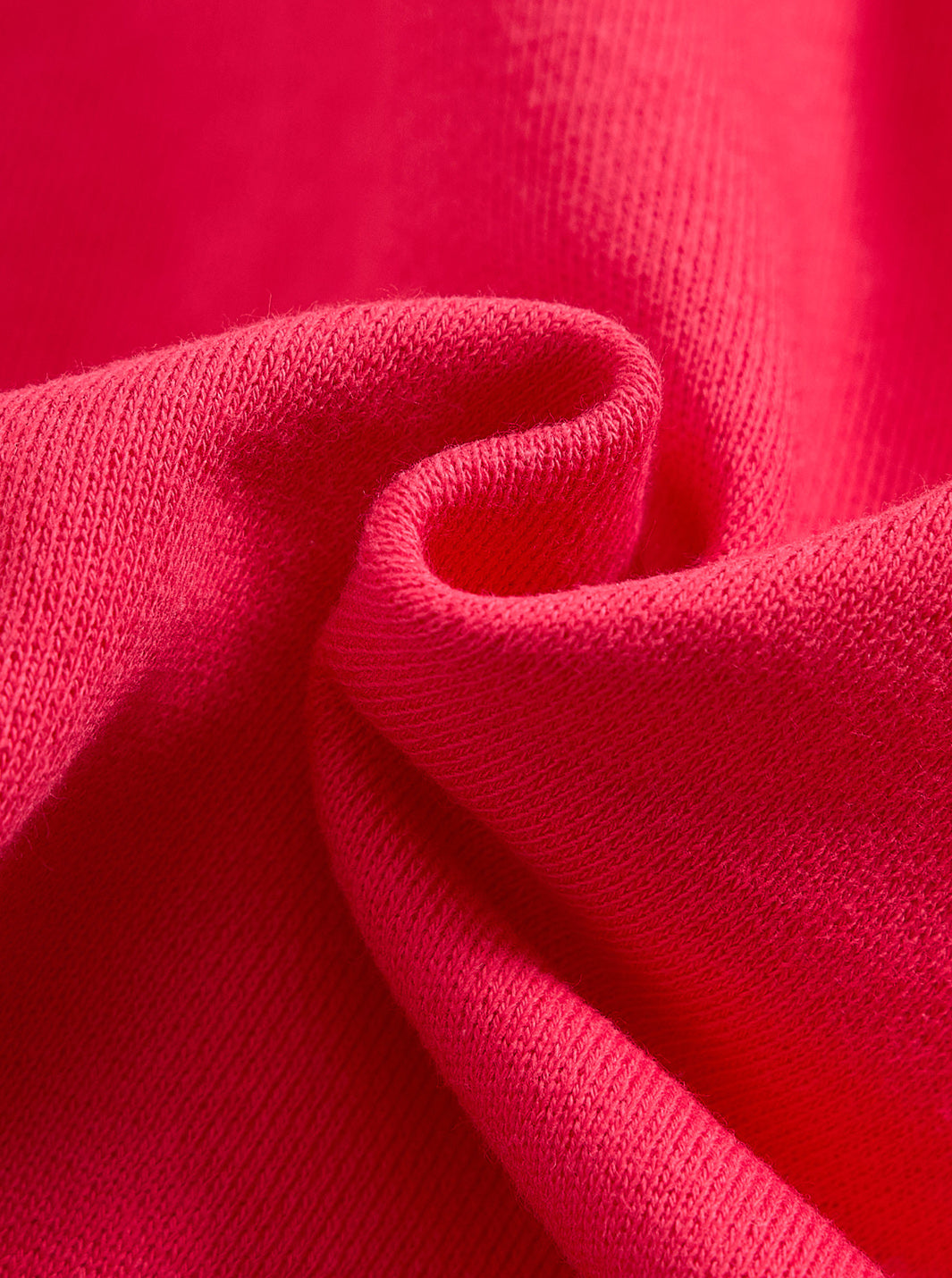 Mock Neck Bib Dress - Hot Coral