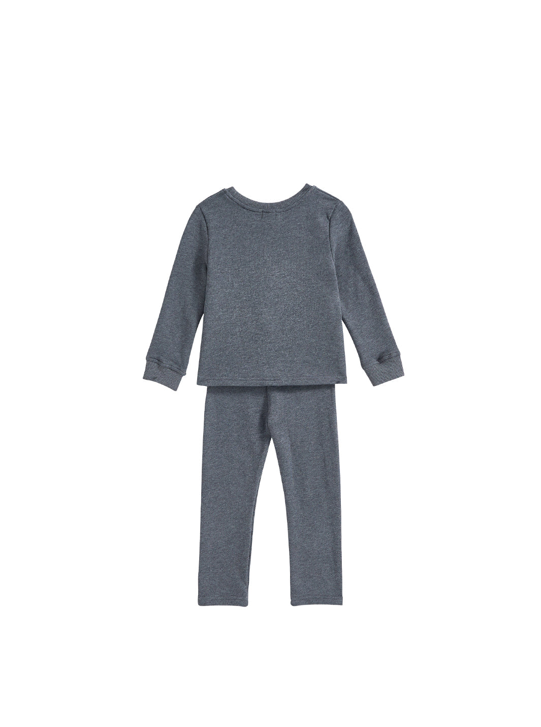 Baby French Terry Solid Set - Charcoal