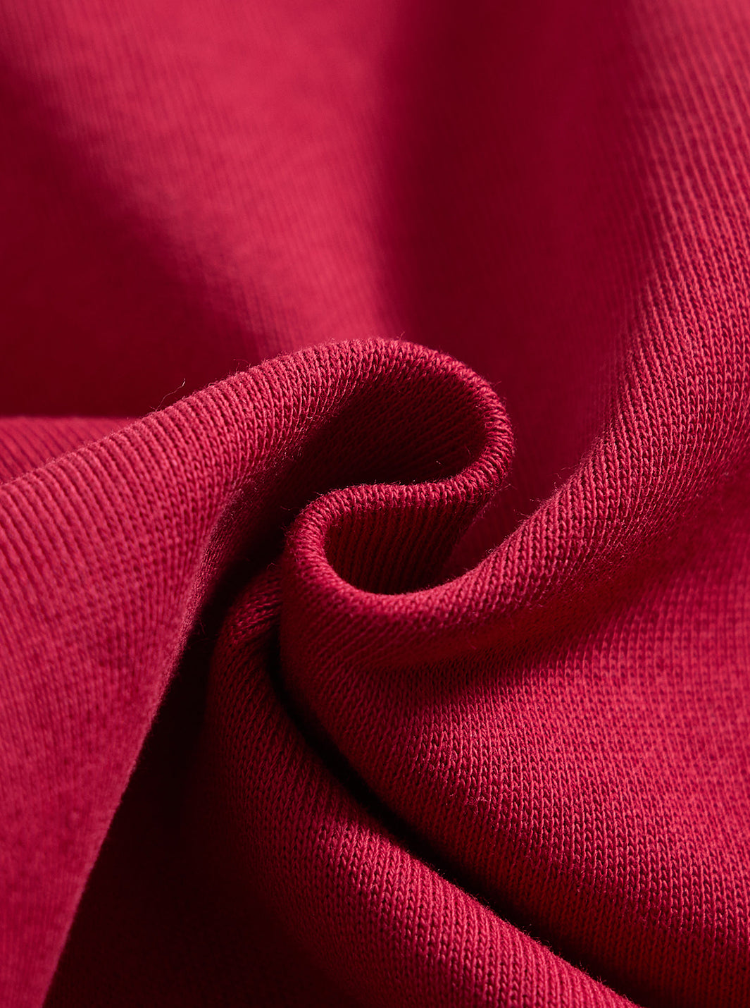 French Terry Cut Top - Deep Maroon