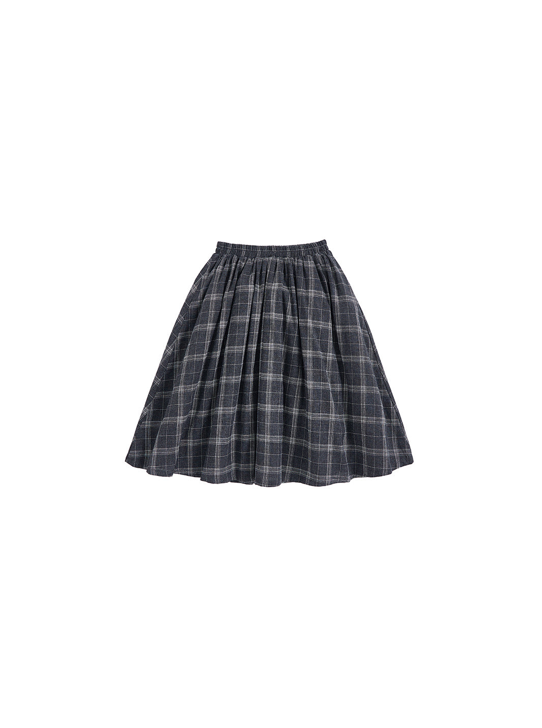 Grey Plaid Skirt