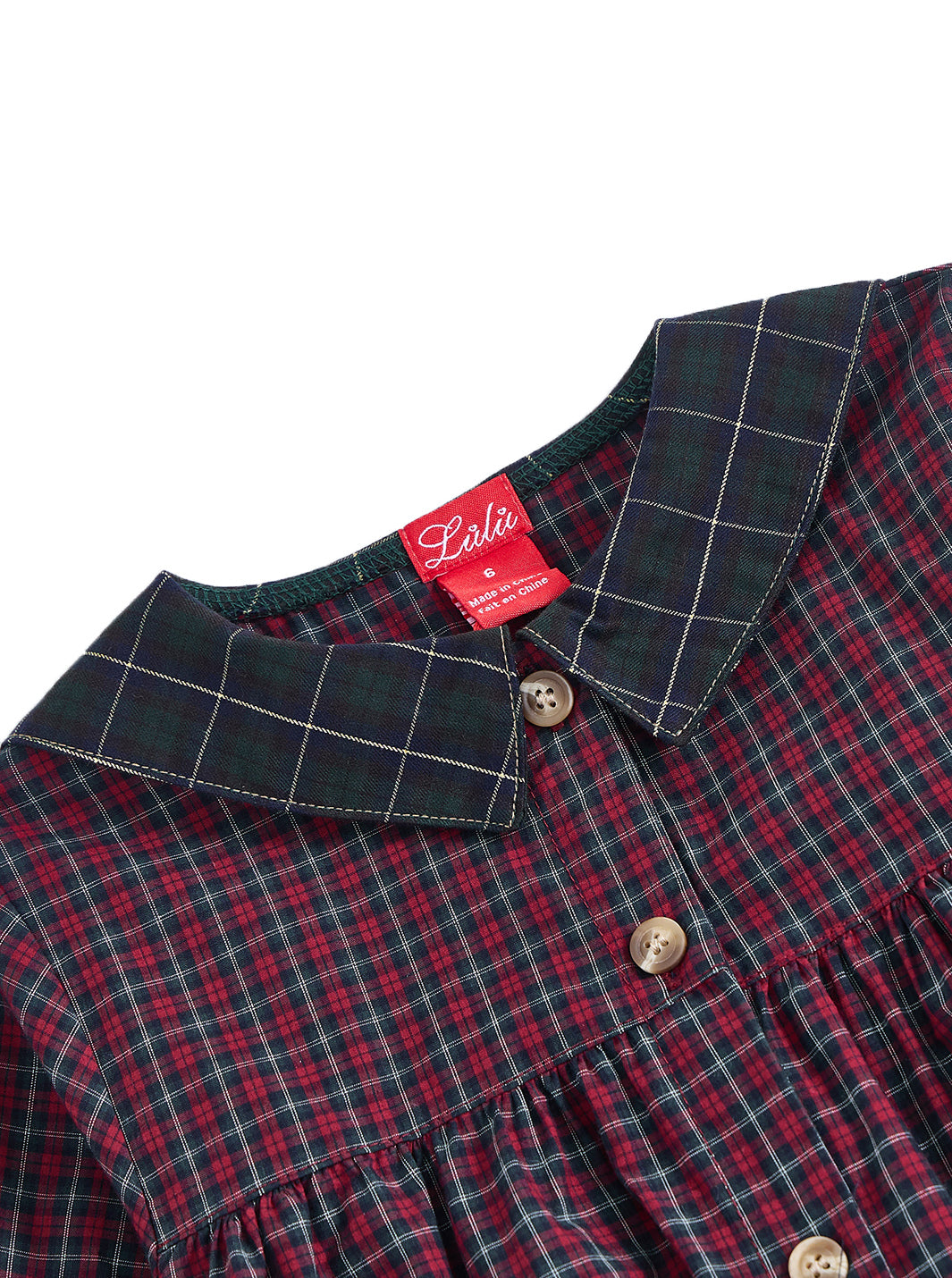 Plaid Sailor Collar Dress