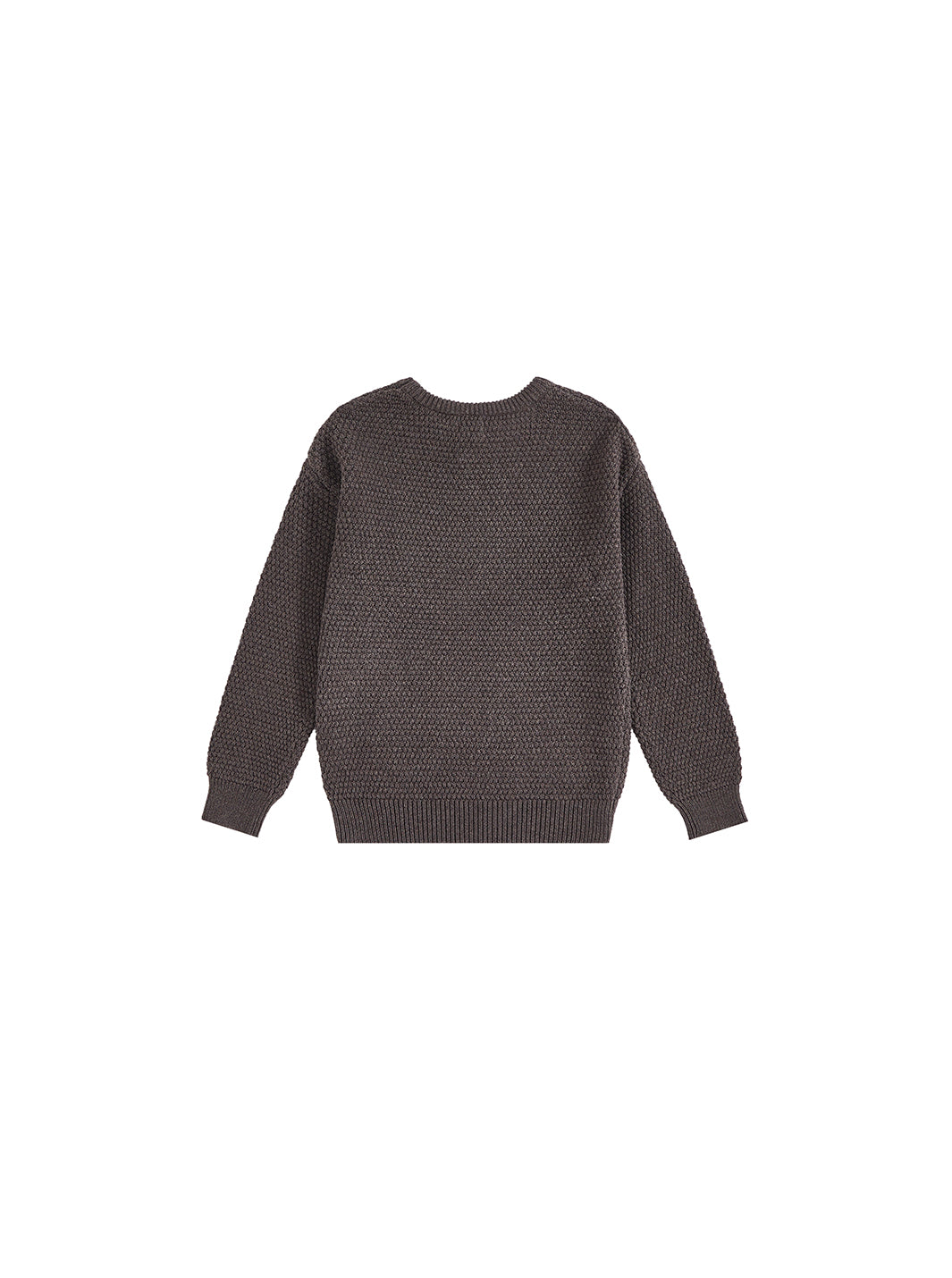 Basket Weave Sweater -Wood Mix