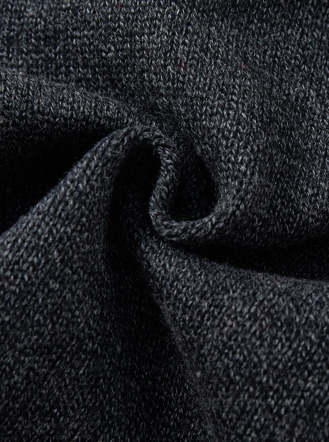 Cardigan Trim Bows Sweater - Charcoal Mélange