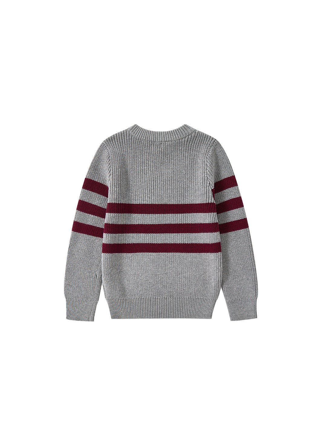 Striped Sweater - Ash Grey