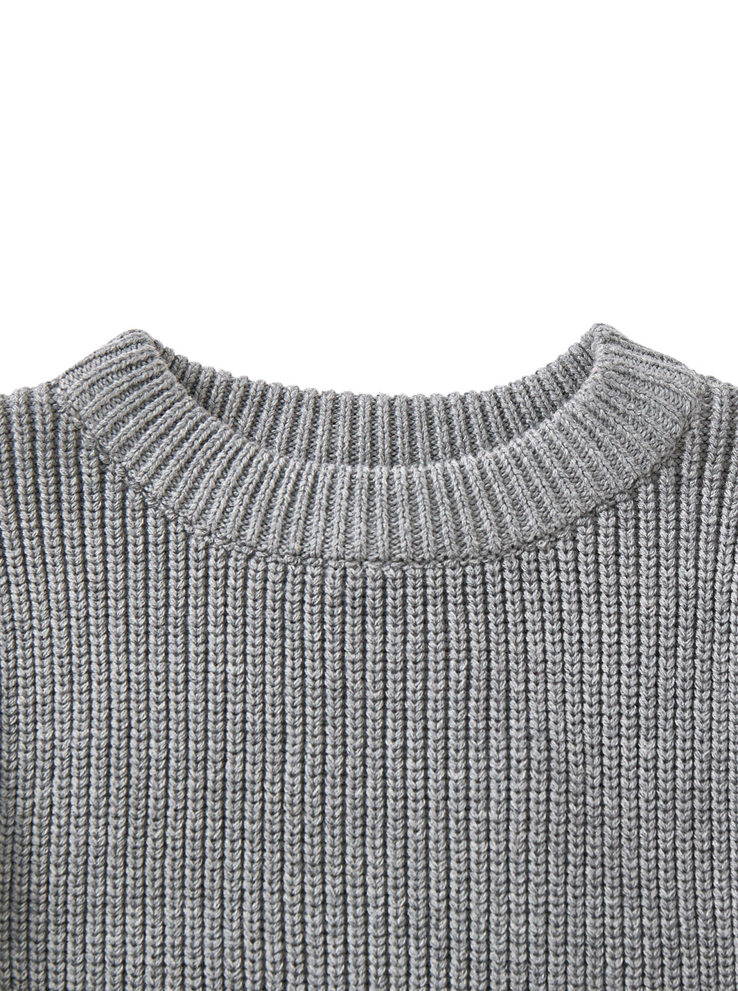 Striped Sweater - Ash Grey
