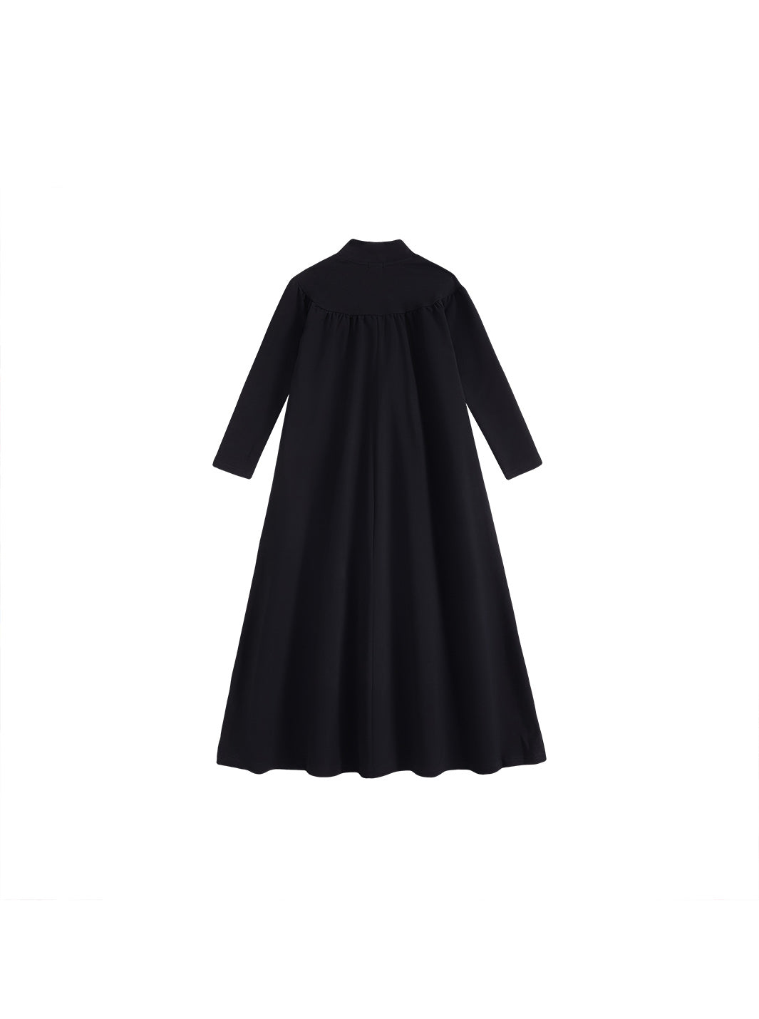 Mock Neck Buttons Robe