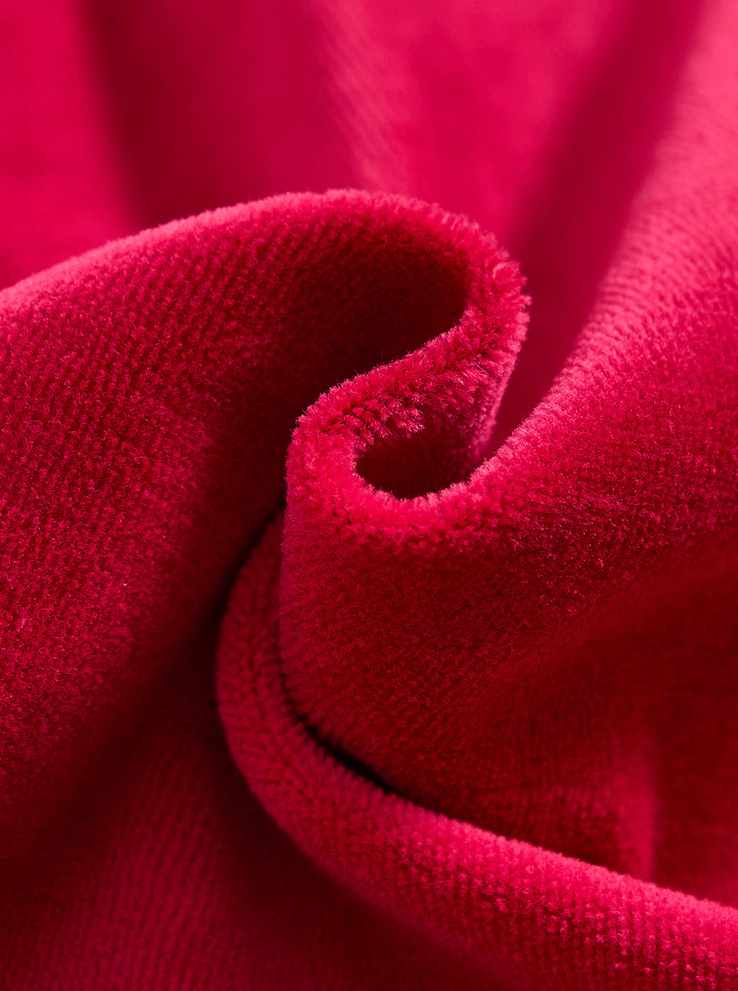 Jumper Cotton Velour Ribbon Robe - Strawberry