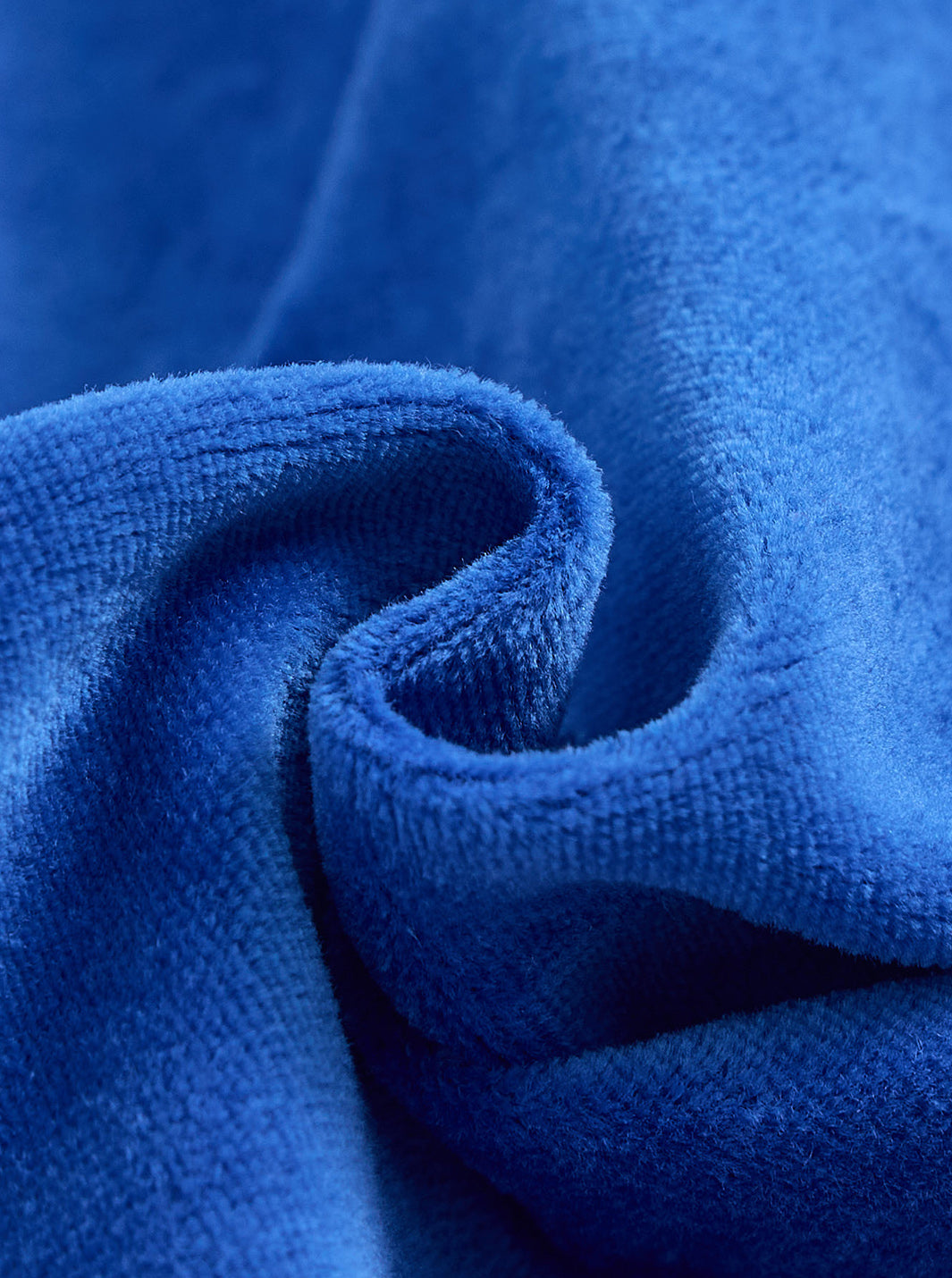 Baby Cotton Velour Strap Overall - Cobalt