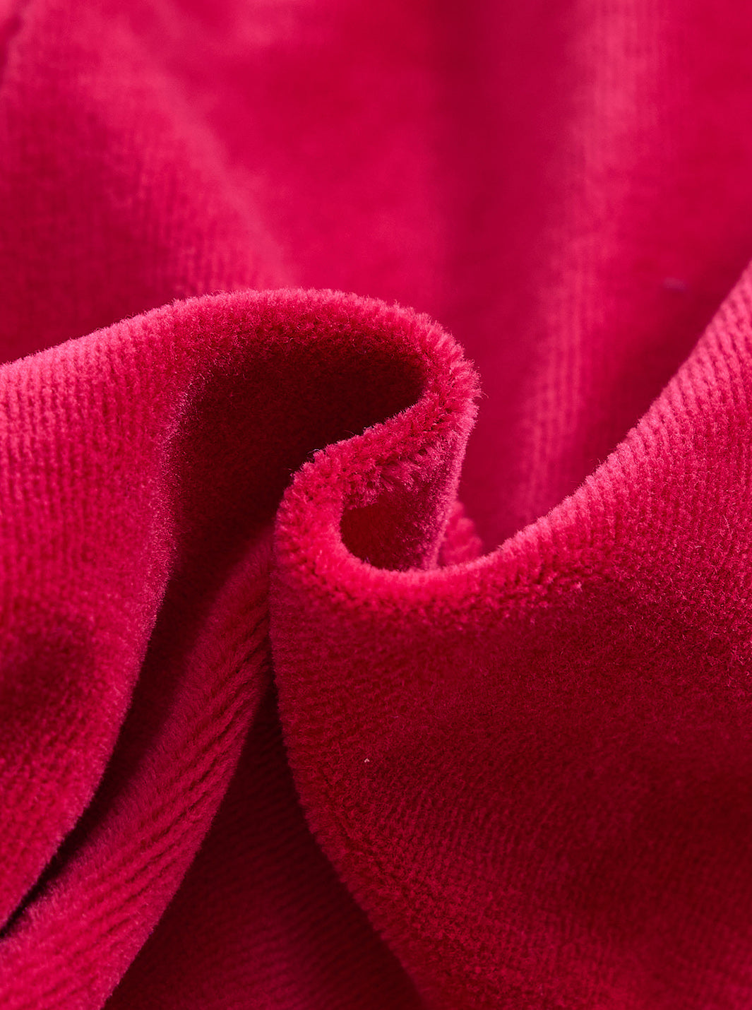 Baby Cotton Velour Strap Overall - Strawberry